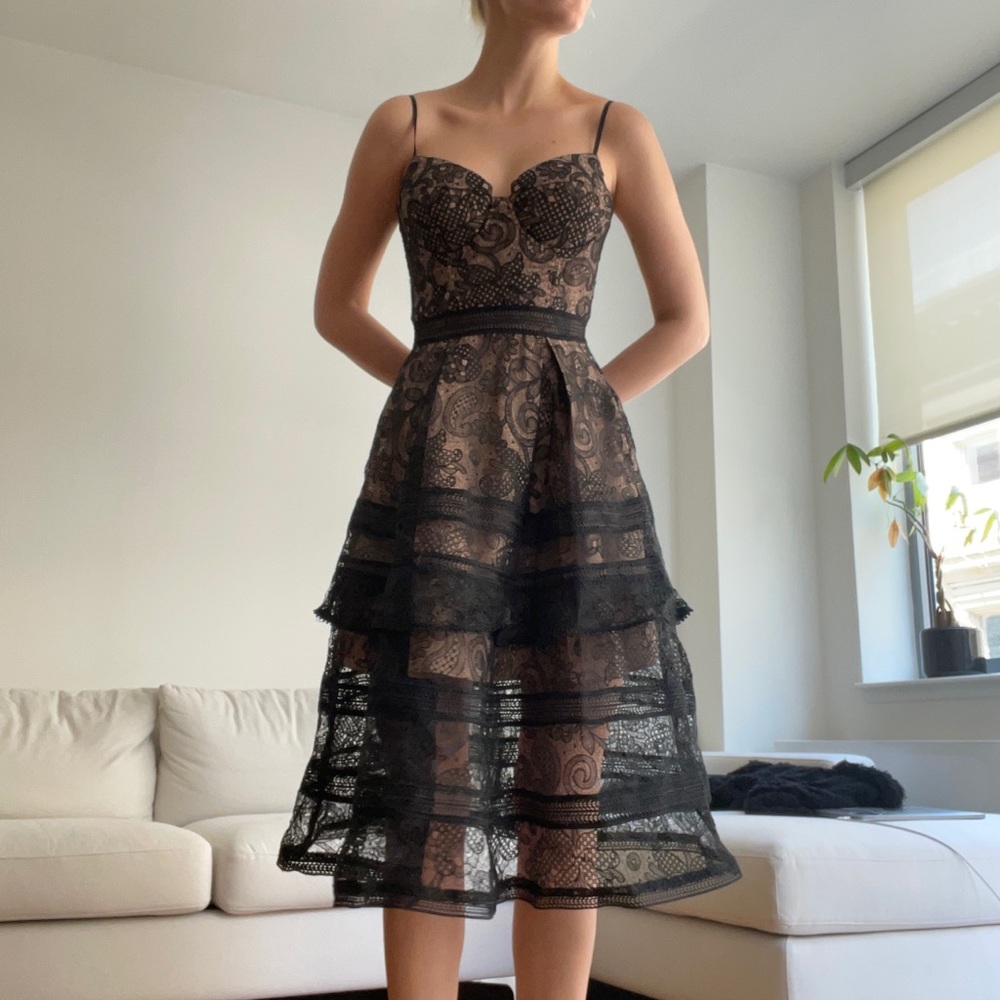 Self - Portrait laced dress